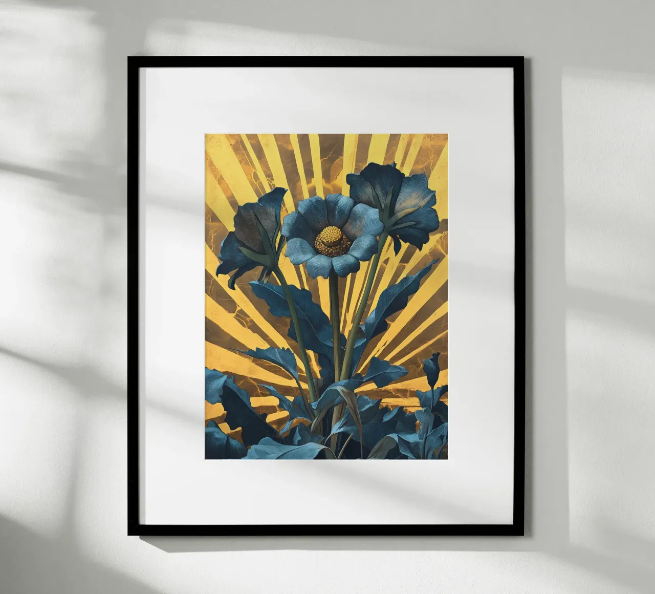 Fiori blu vintage poster da Little Things