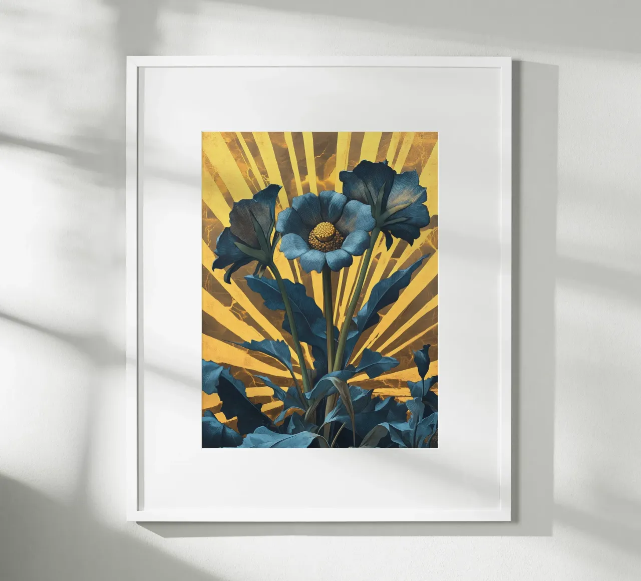 Fiori blu vintage poster da Little Things