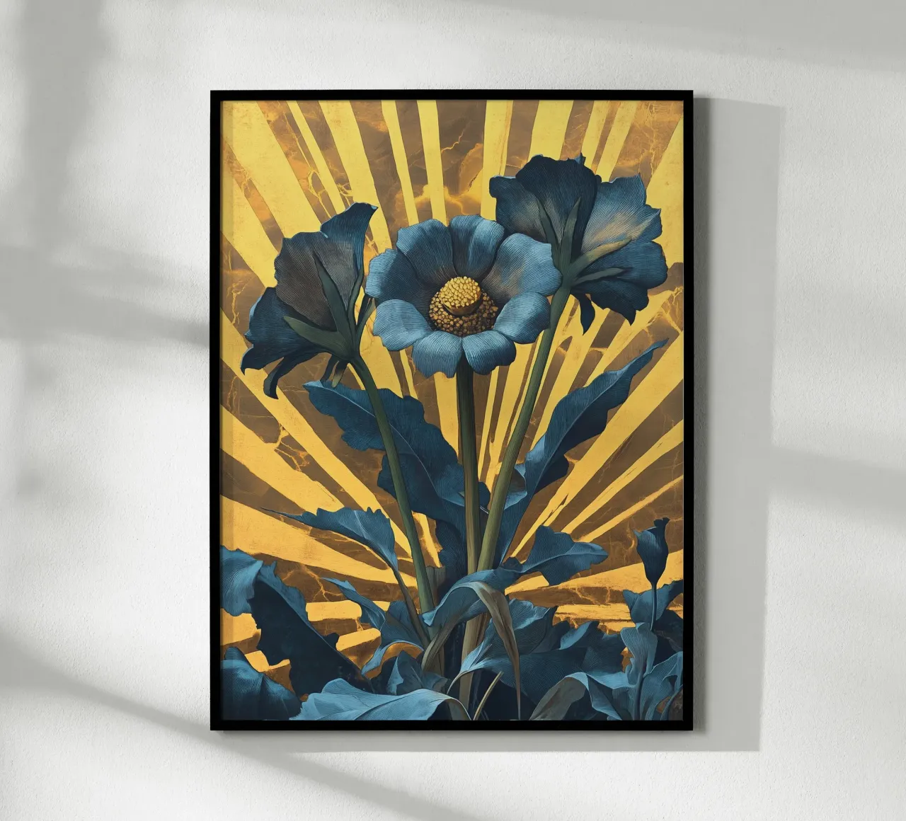 Fiori blu vintage poster da Little Things