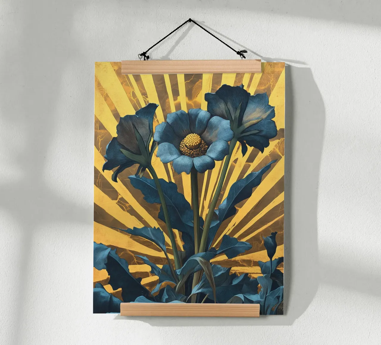 Fiori blu vintage poster da Little Things