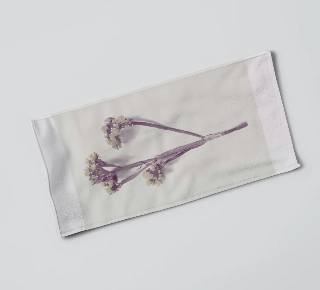 Yellow Little Flower III towel by Elena Veronese
