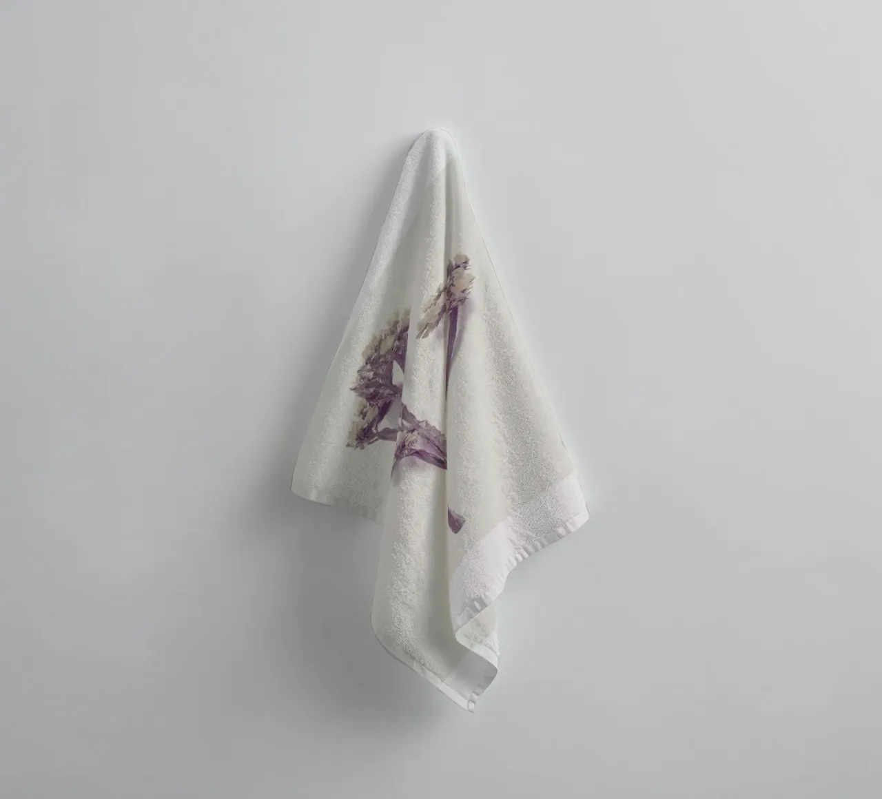 Yellow Little Flower III towel by Elena Veronese