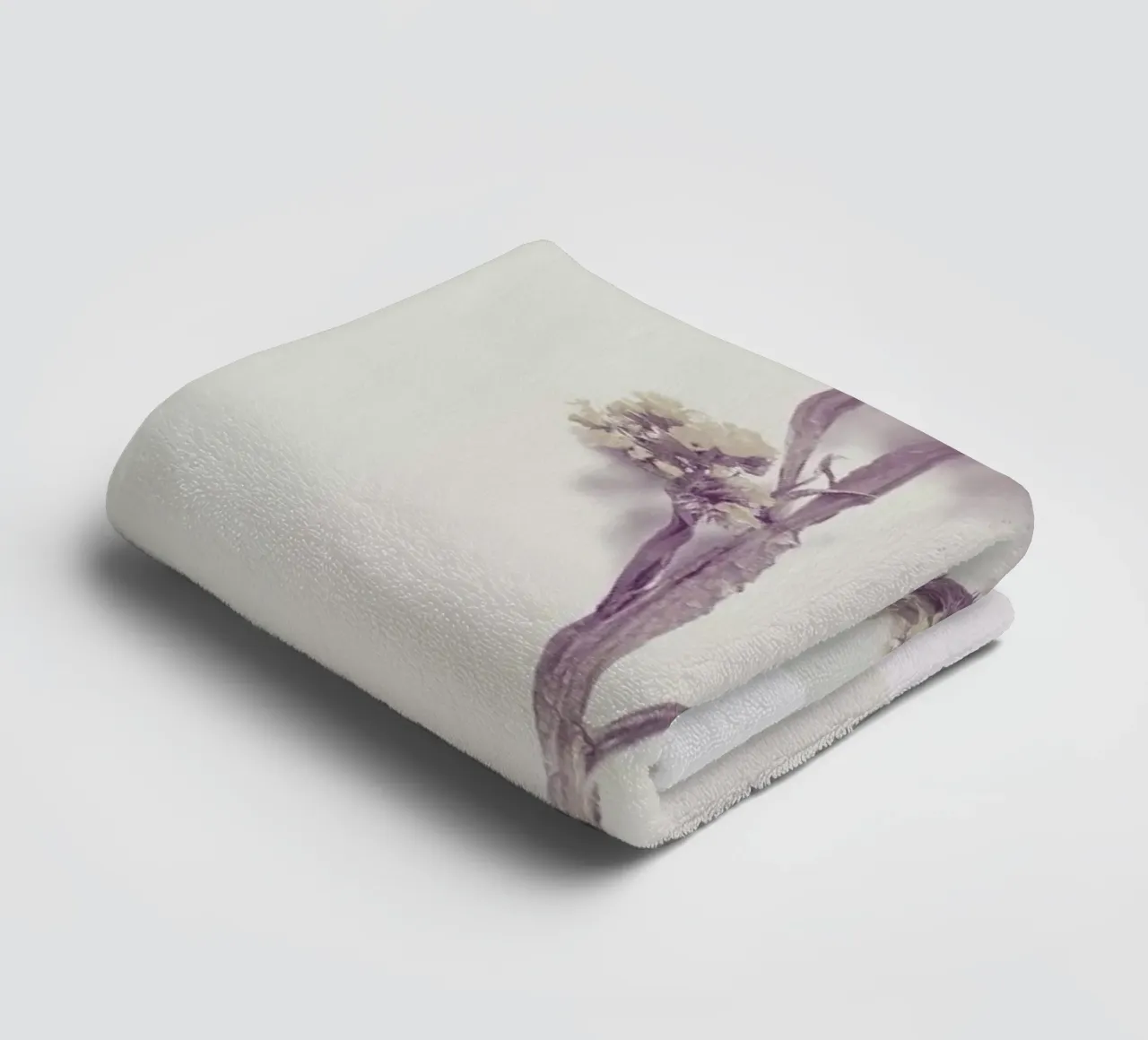 Yellow Little Flower III towel by Elena Veronese