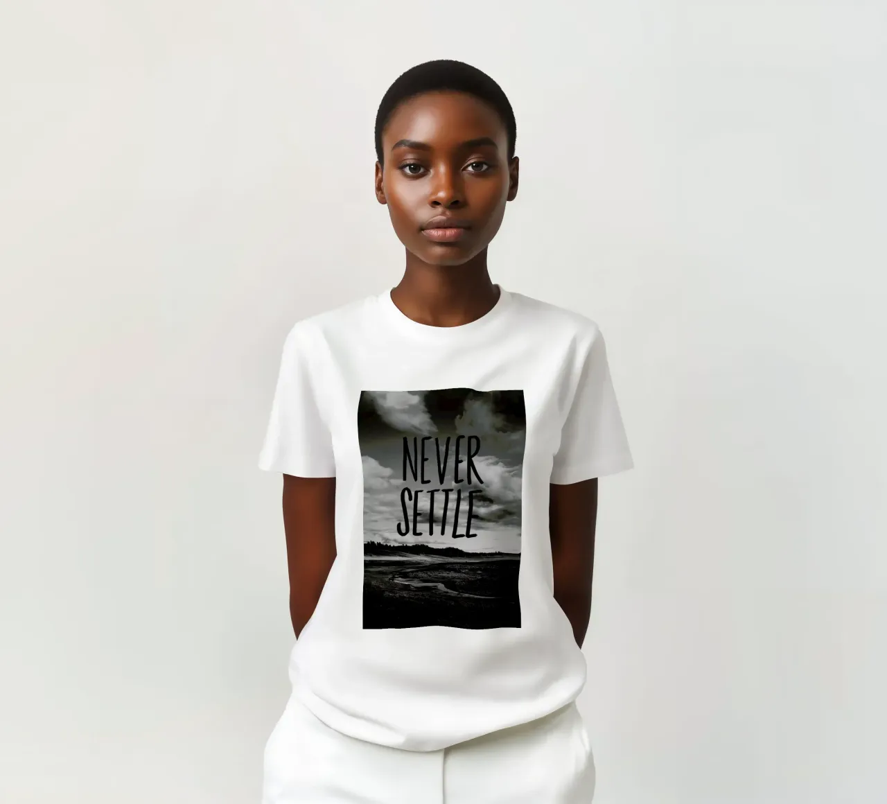 Never Settle t-shirt da Leah Flores