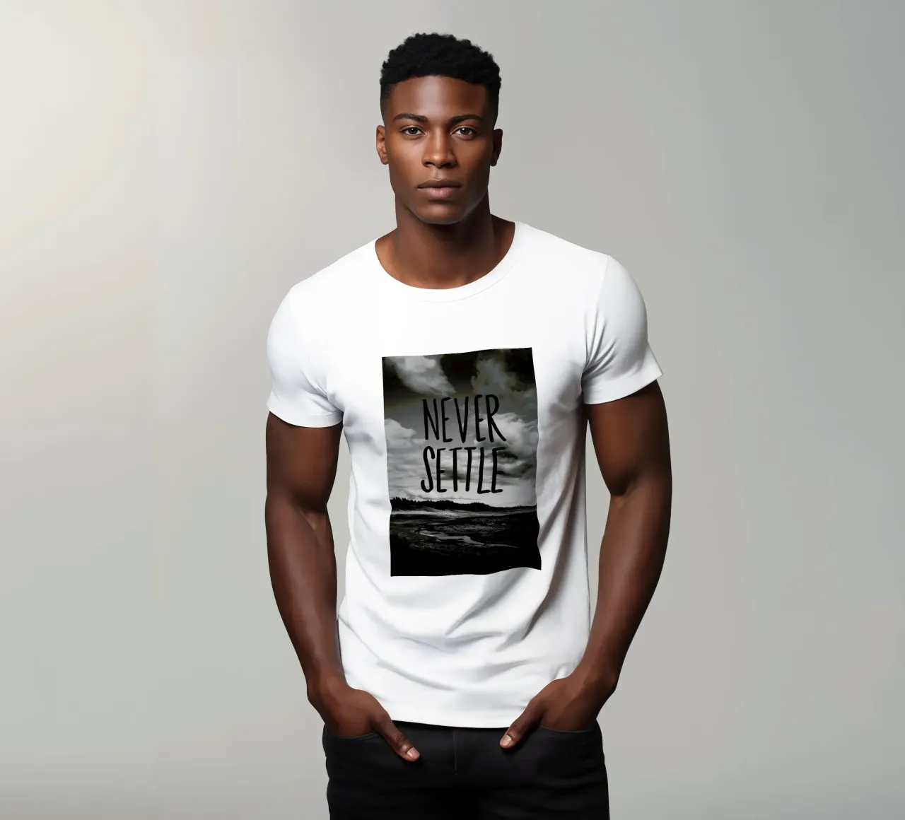Never Settle t-shirt da Leah Flores