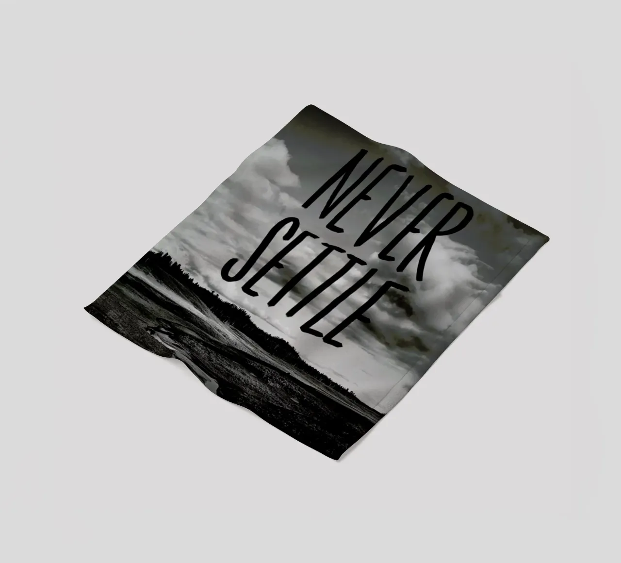 Never Settle coperta in pile da Leah Flores