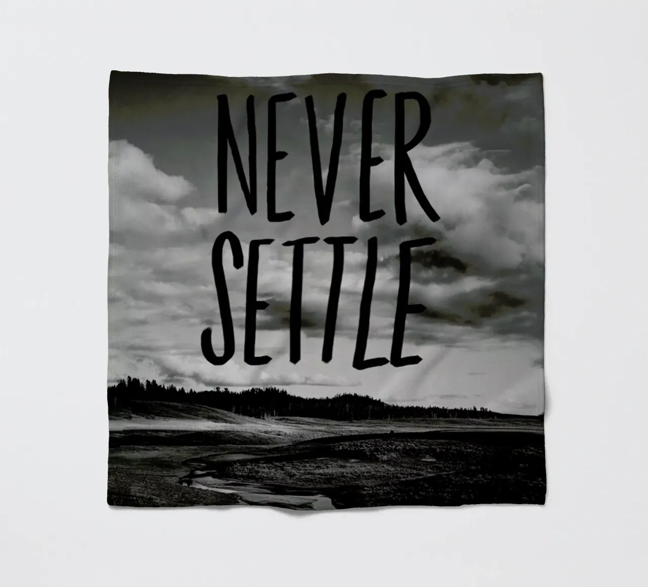 Never Settle coperta in pile da Leah Flores