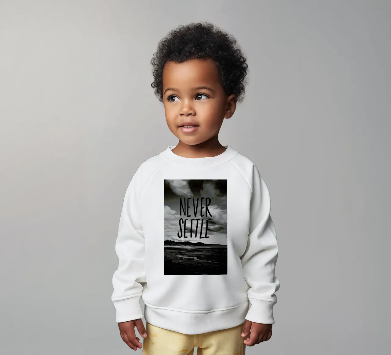 Never Settle felpa neonato da Leah Flores