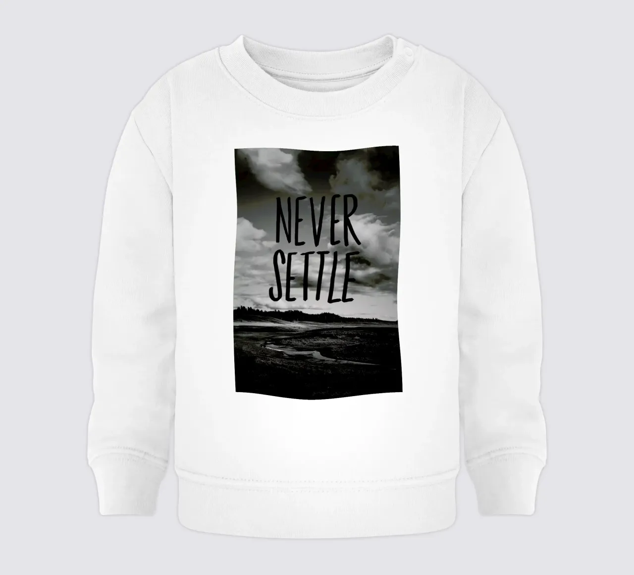 Never Settle felpa neonato da Leah Flores