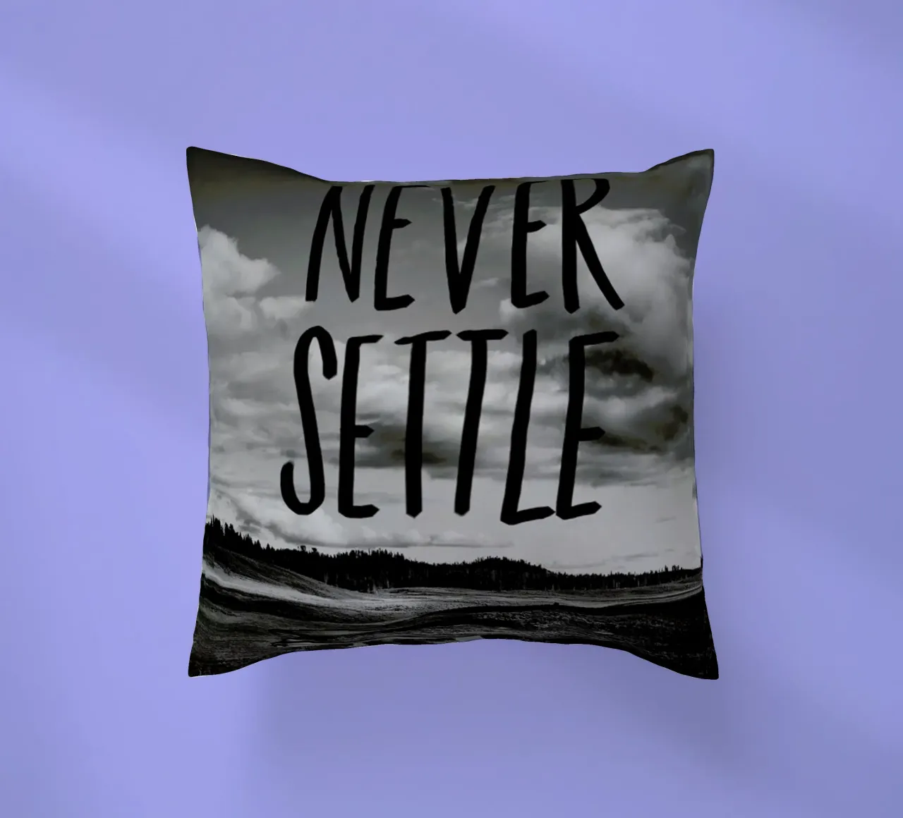 Never Settle cuscino da Leah Flores