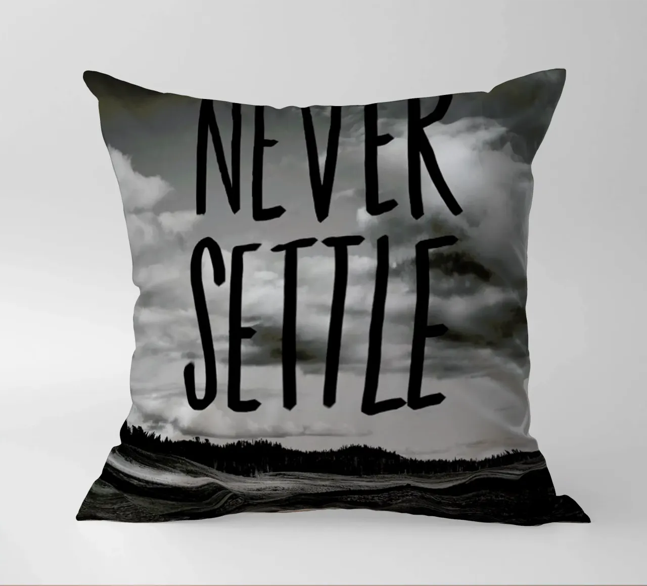 Never Settle cuscino da Leah Flores