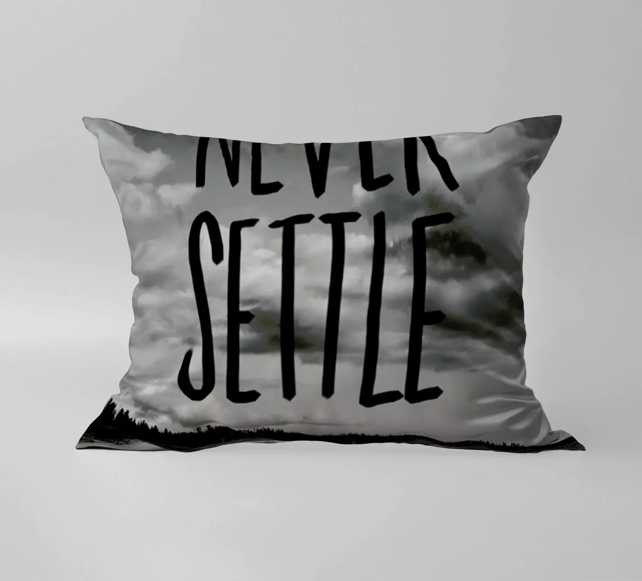 Never Settle cuscino da Leah Flores