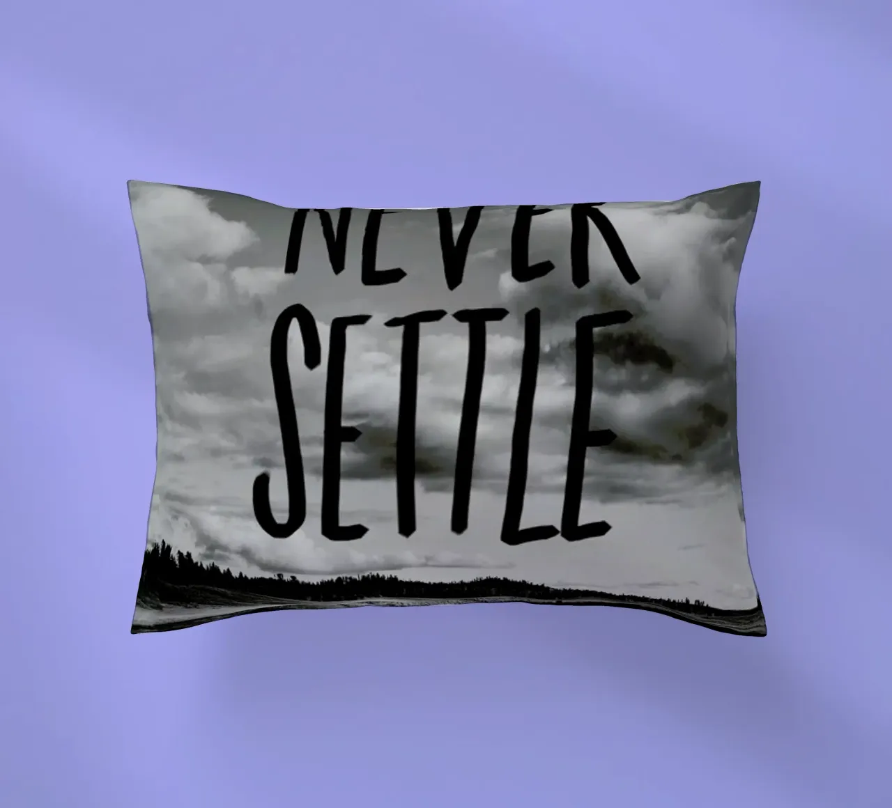 Never Settle cuscino da Leah Flores