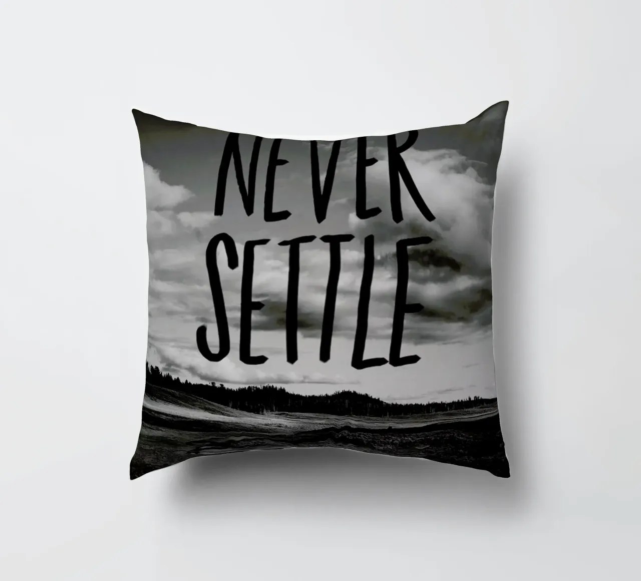 Never Settle cuscino da Leah Flores