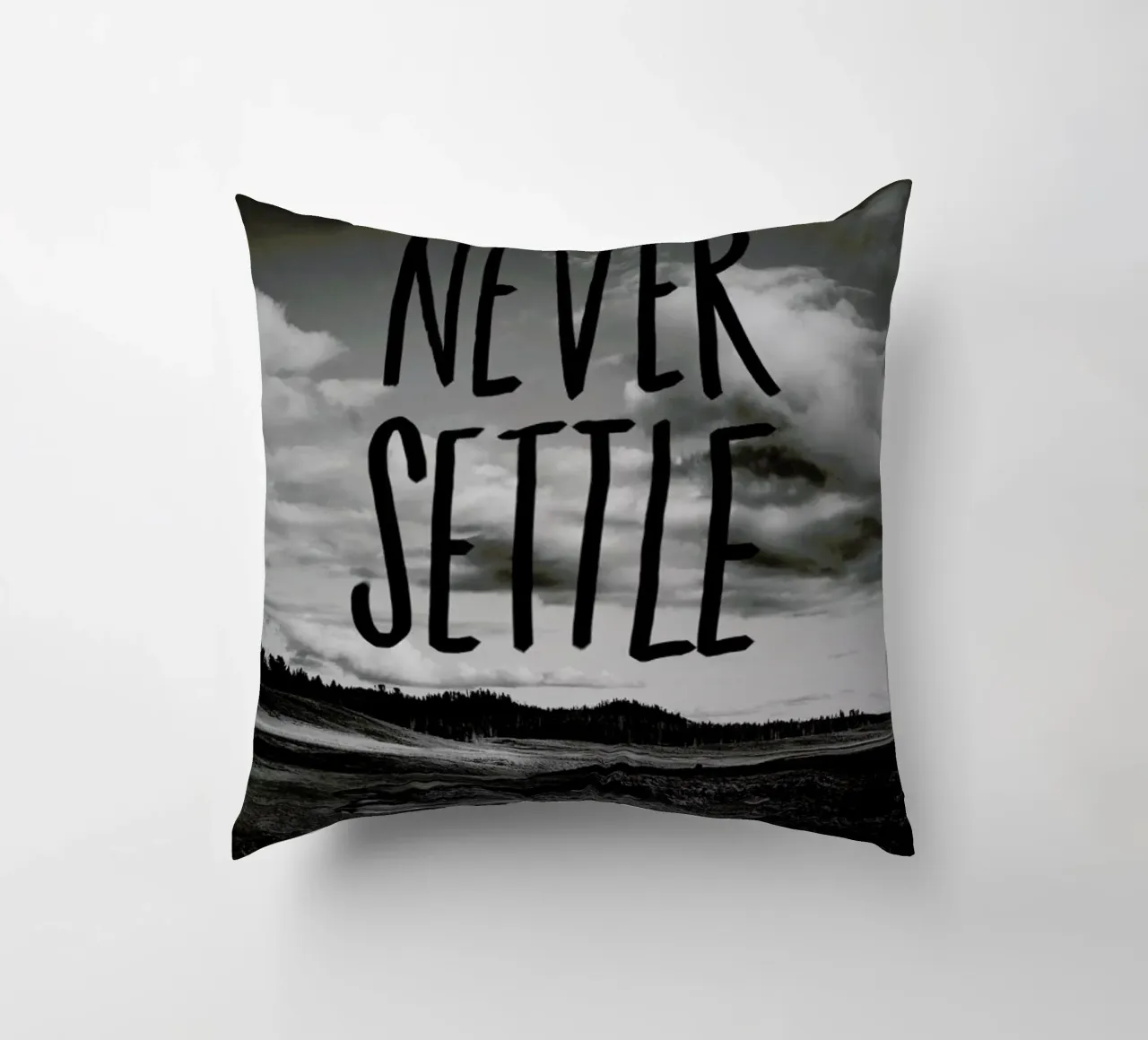Never Settle cuscino da Leah Flores
