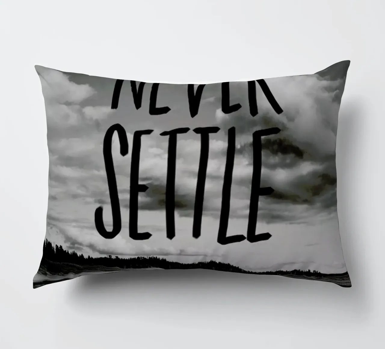 Never Settle cuscino da Leah Flores