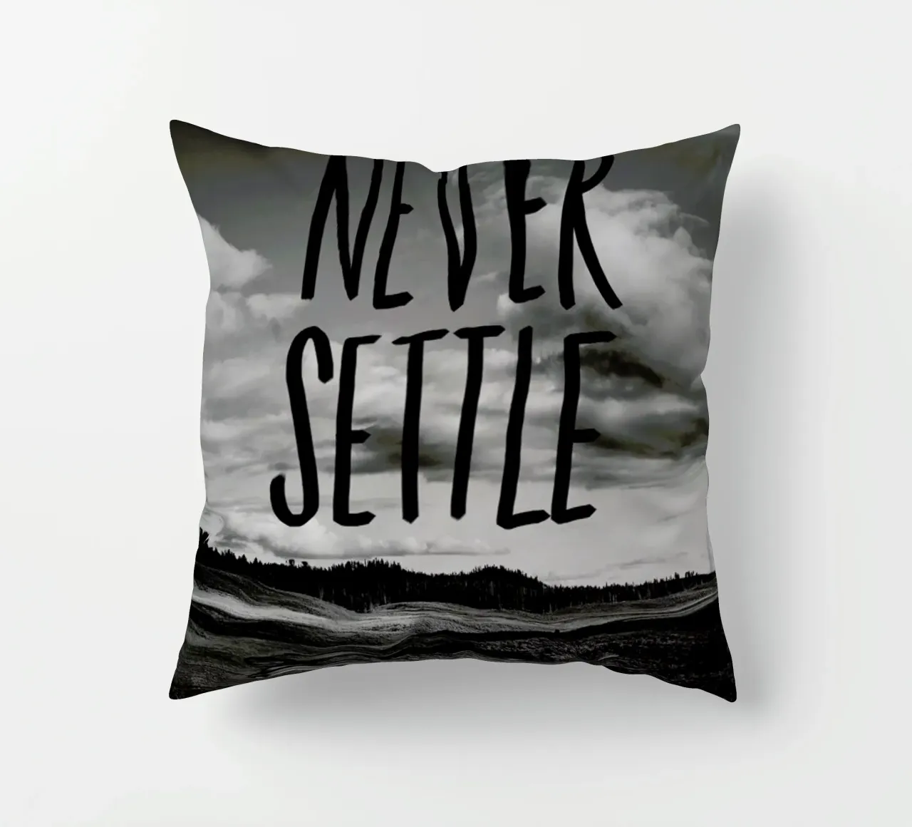 Never Settle cuscino da Leah Flores
