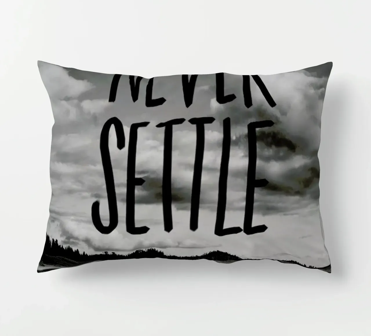 Never Settle cuscino da Leah Flores
