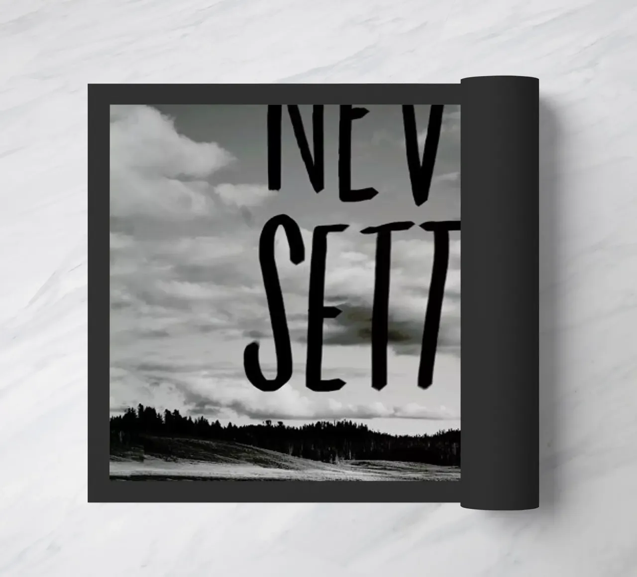 Never Settle zerbino da Leah Flores