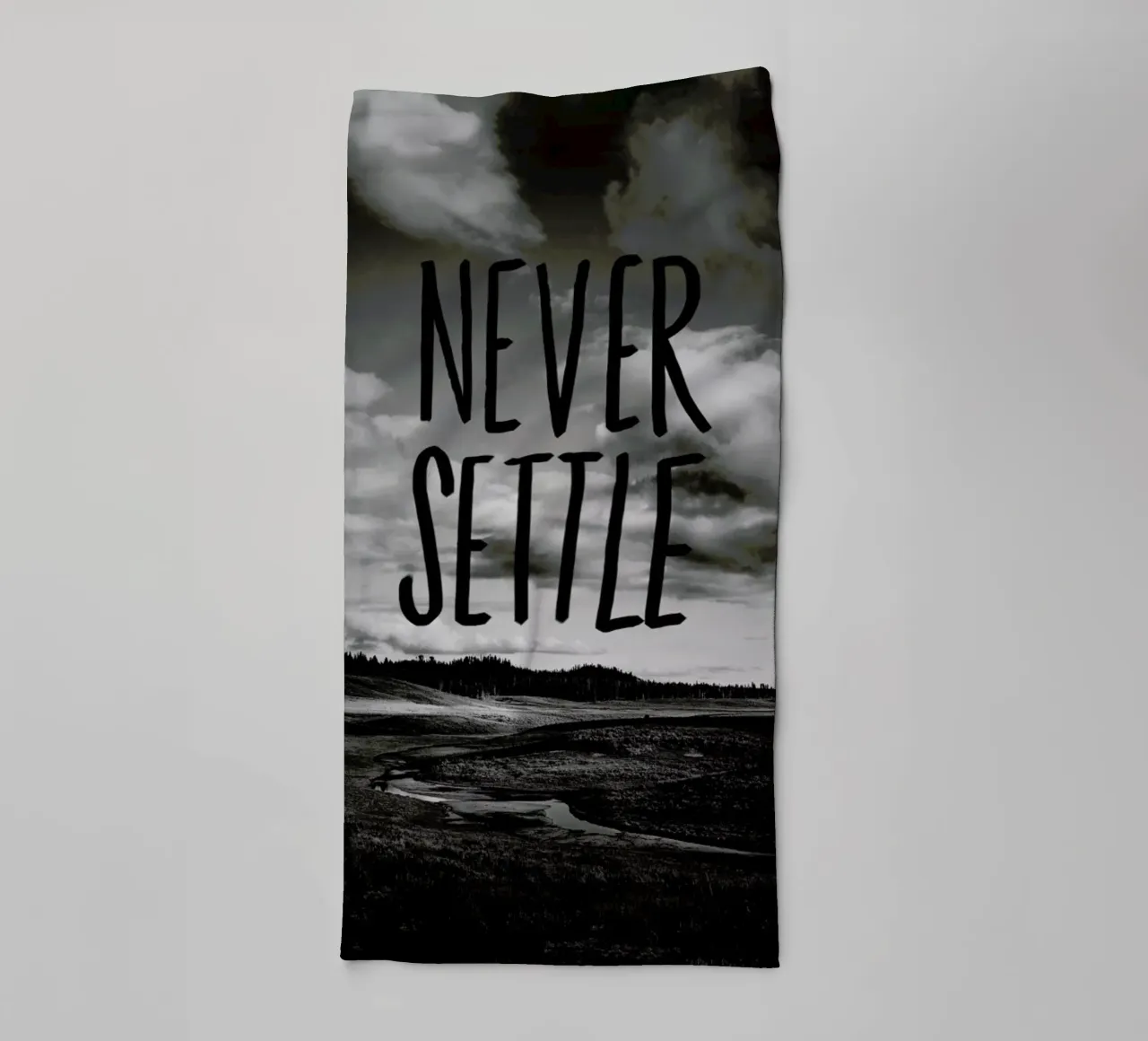 Never Settle asciugamano da bagno da Leah Flores