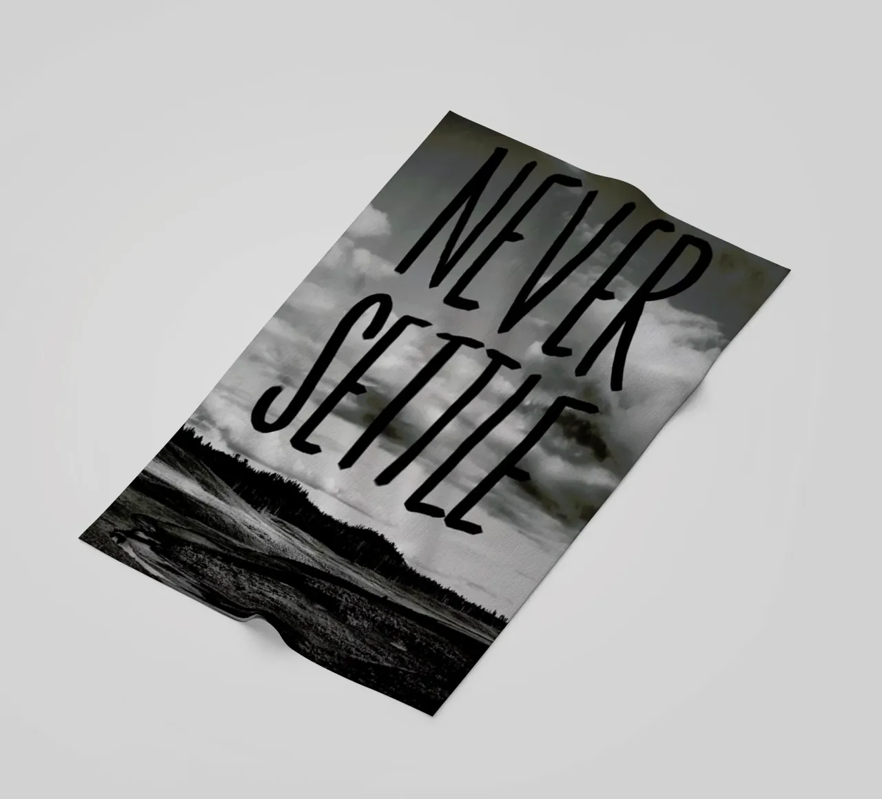 Never Settle telo mare da Leah Flores