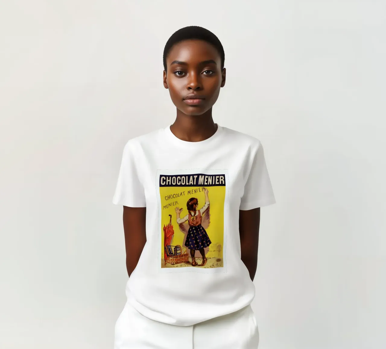Poster for Chocolat Menier, Firmin Bouisset t-shirt da Artokoloro Quint Lox Ltd