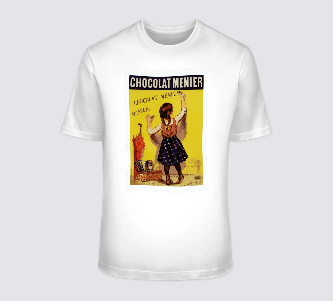 Poster for Chocolat Menier, Firmin Bouisset t-shirt da Artokoloro Quint Lox Ltd