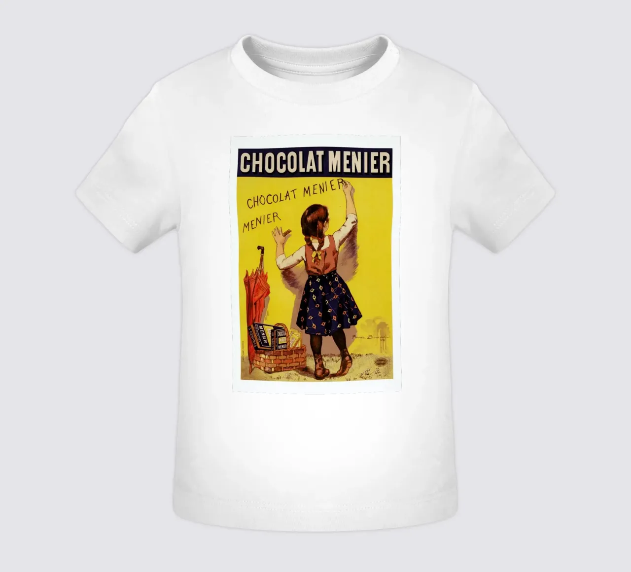 Poster for Chocolat Menier, Firmin Bouisset baby t-shirt van Artokoloro Quint Lox Ltd