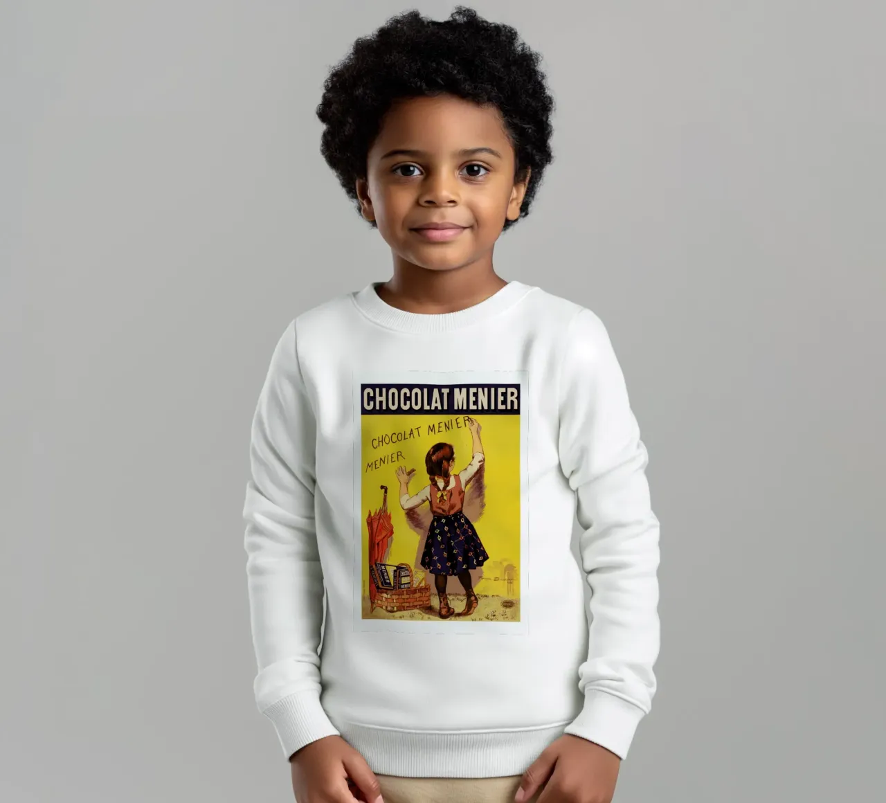 Poster for Chocolat Menier, Firmin Bouisset felpa bambino da Artokoloro Quint Lox Ltd