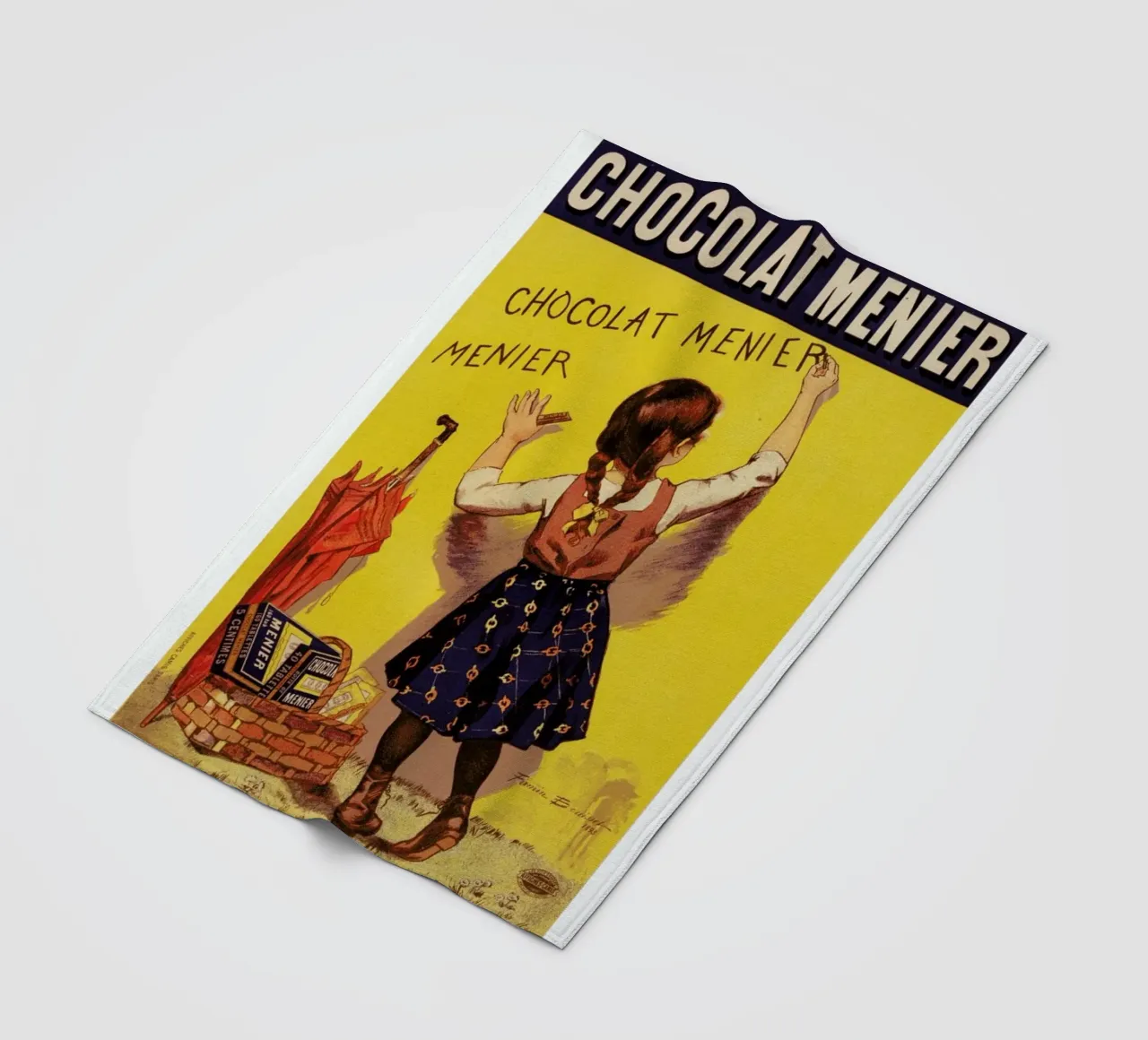 Poster for Chocolat Menier, Firmin Bouisset coperta in pile da Artokoloro Quint Lox Ltd