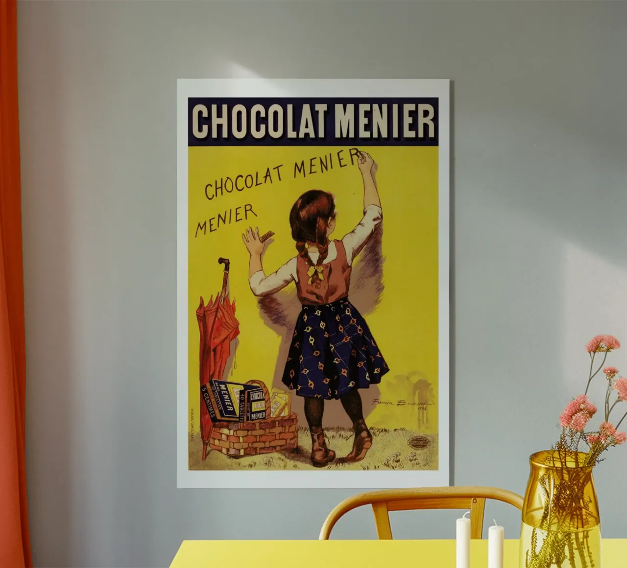 Poster for Chocolat Menier, Firmin Bouisset plexiglass da Artokoloro Quint Lox Ltd