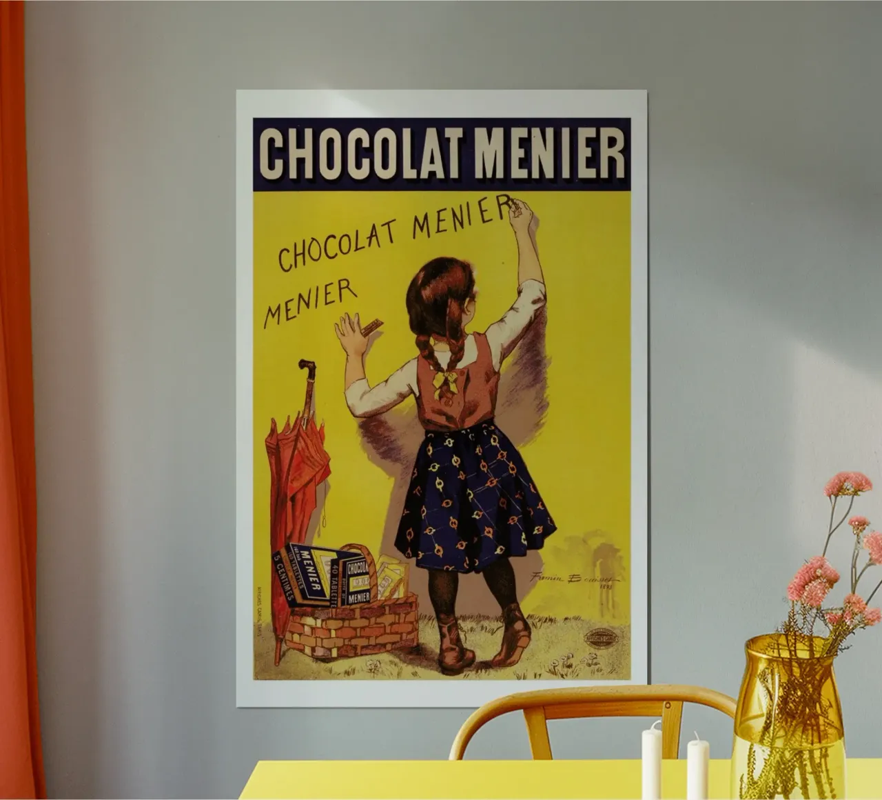 Poster for Chocolat Menier, Firmin Bouisset carta hahnemühle da Artokoloro Quint Lox Ltd
