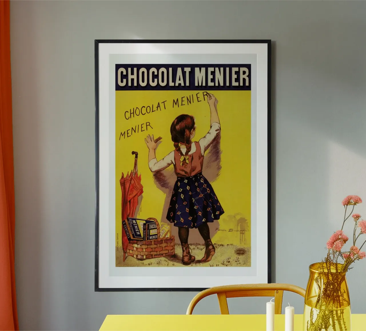 Poster for Chocolat Menier, Firmin Bouisset carta hahnemühle da Artokoloro Quint Lox Ltd