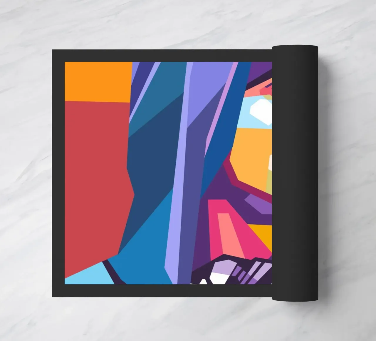 Portrait pop art d'Eminem paillasson de Hantamrata