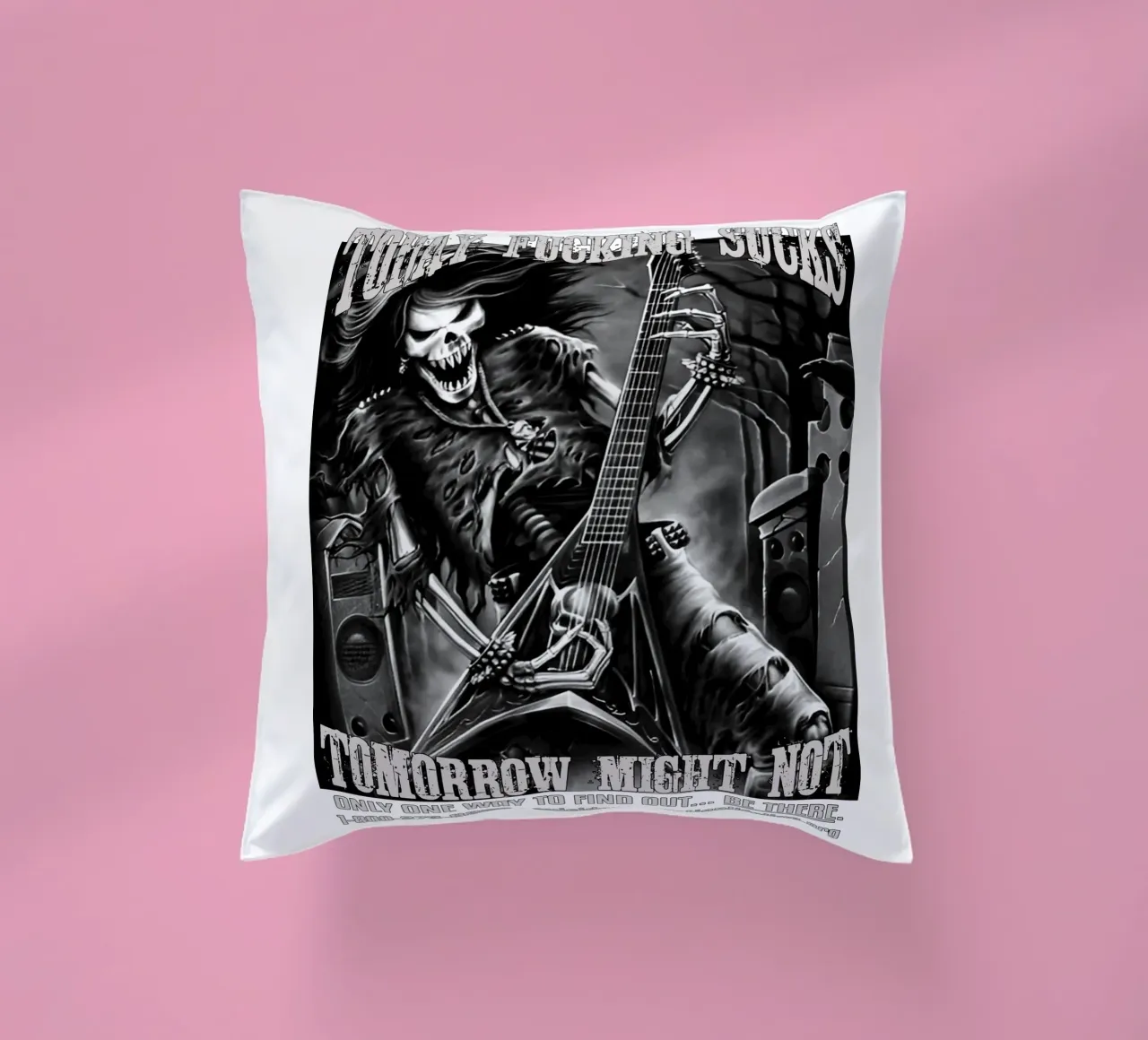 Scheletro duro - Meme art. Divertente cuscino da samaras