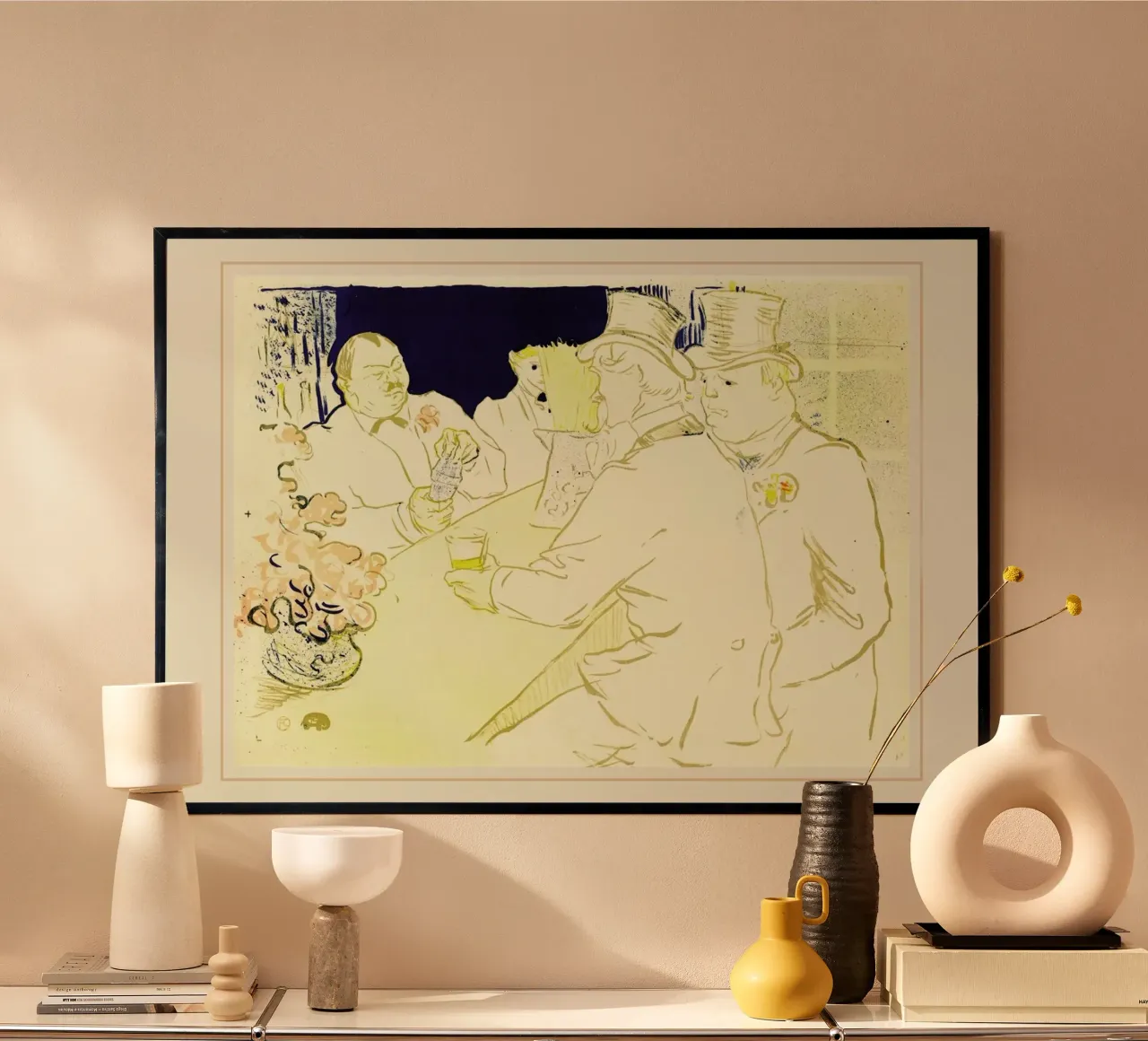 Irish and American Bar, Rue Royale, 1896 - Henri de Toulouse-Lautrec poster con telaio in alluminio da Artokoloro Quint Lox Ltd