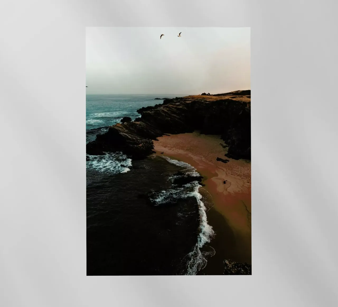Portuguese Beach Coast with Birds pellicola backlit da Sebastian Hilgetag