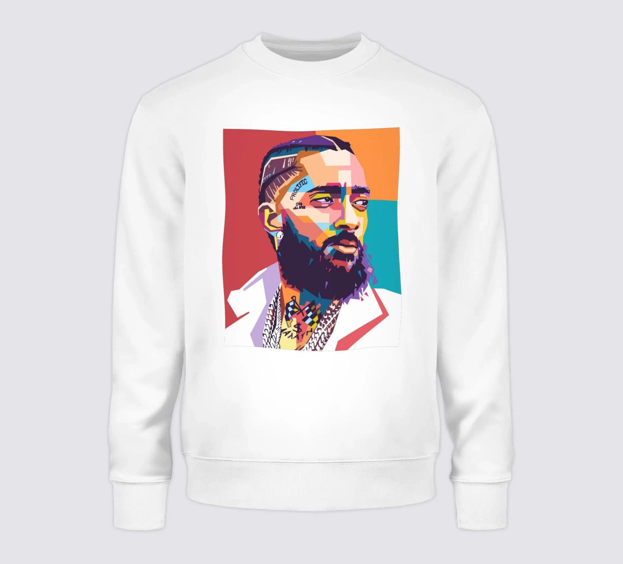 Ritratto pop art di Nipsey Hussle felpa da Hantamrata