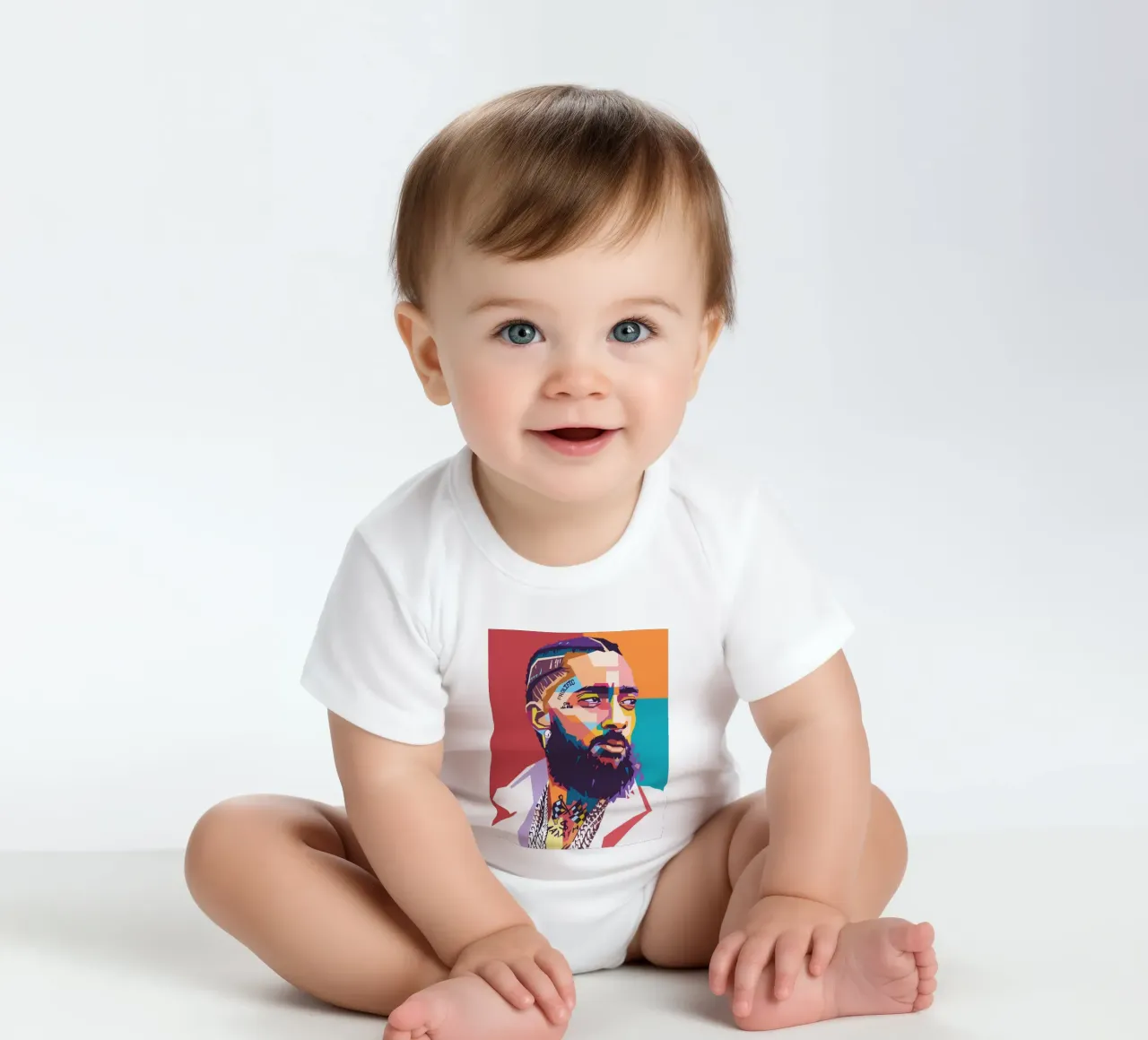 Portrait pop art de Nipsey Hussle body bébé de Hantamrata