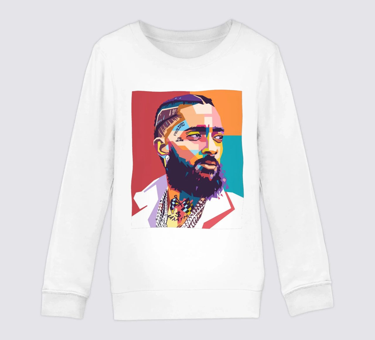 Ritratto pop art di Nipsey Hussle felpa bambino da Hantamrata