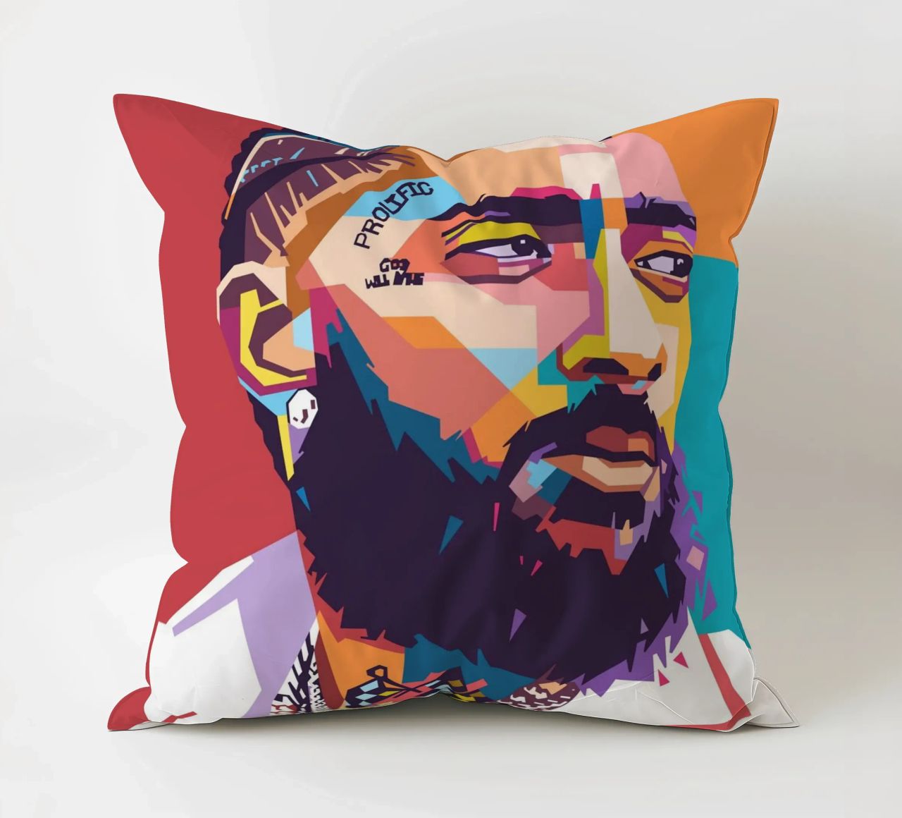 Ritratto pop art di Nipsey Hussle cuscino da Hantamrata