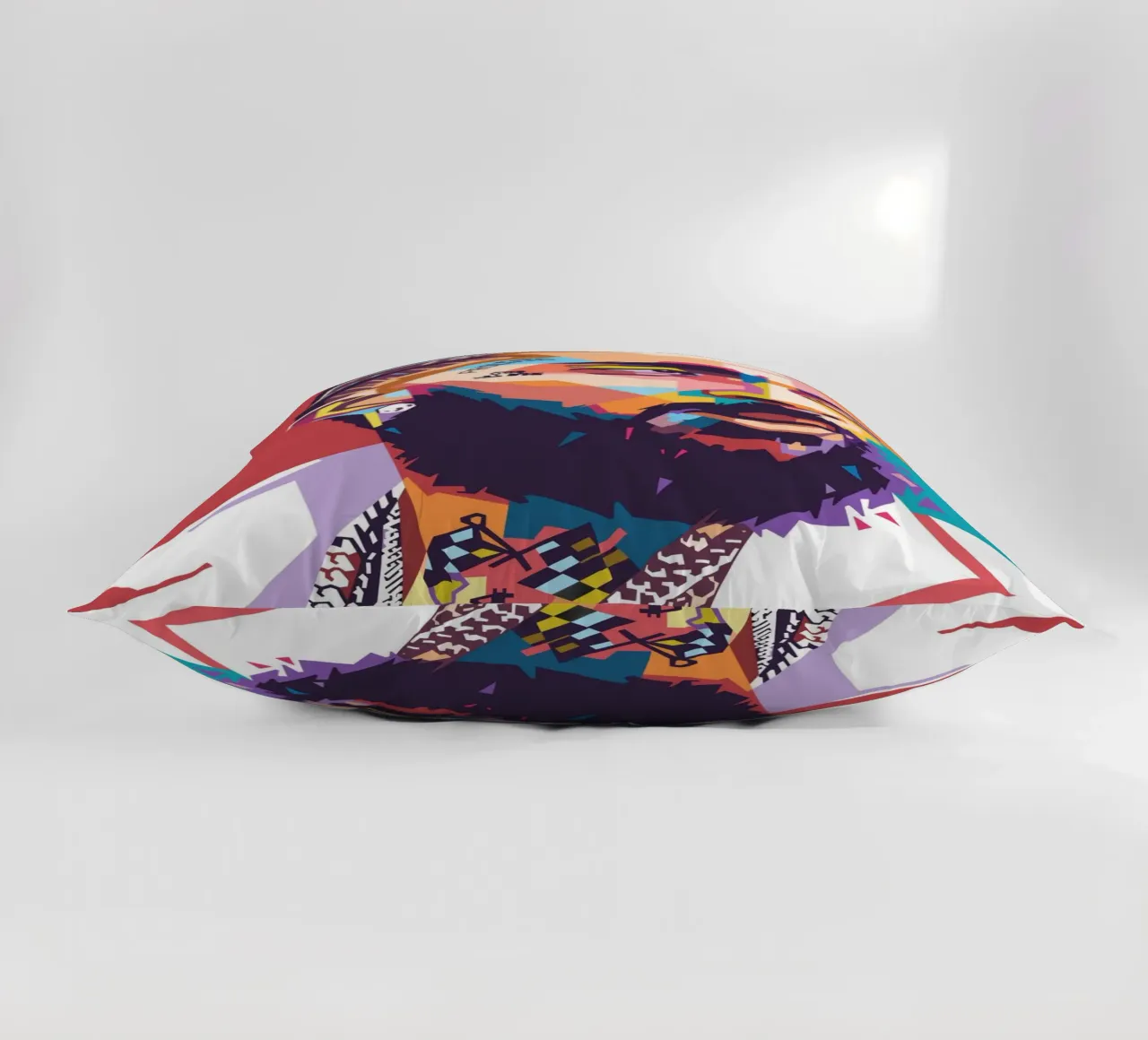 Ritratto pop art di Nipsey Hussle cuscino da Hantamrata