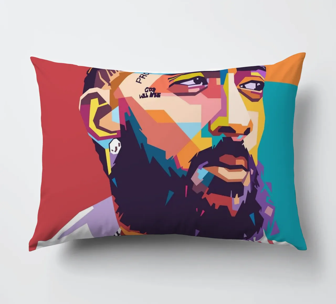 Ritratto pop art di Nipsey Hussle cuscino da Hantamrata