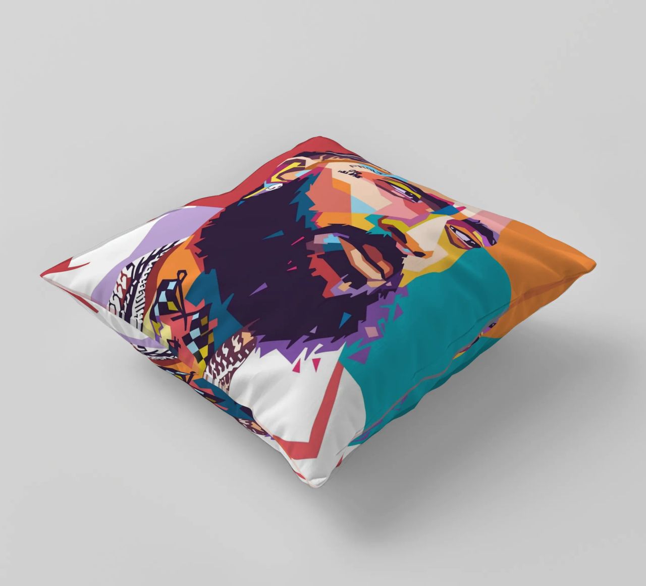 Ritratto pop art di Nipsey Hussle cuscino da Hantamrata