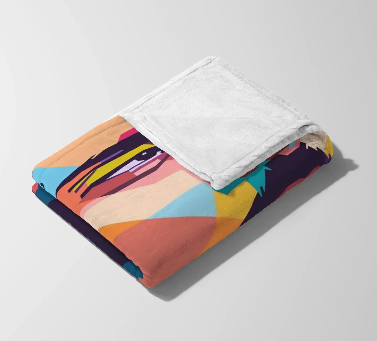 Ritratto pop art di Nipsey Hussle coperta in pile da Hantamrata