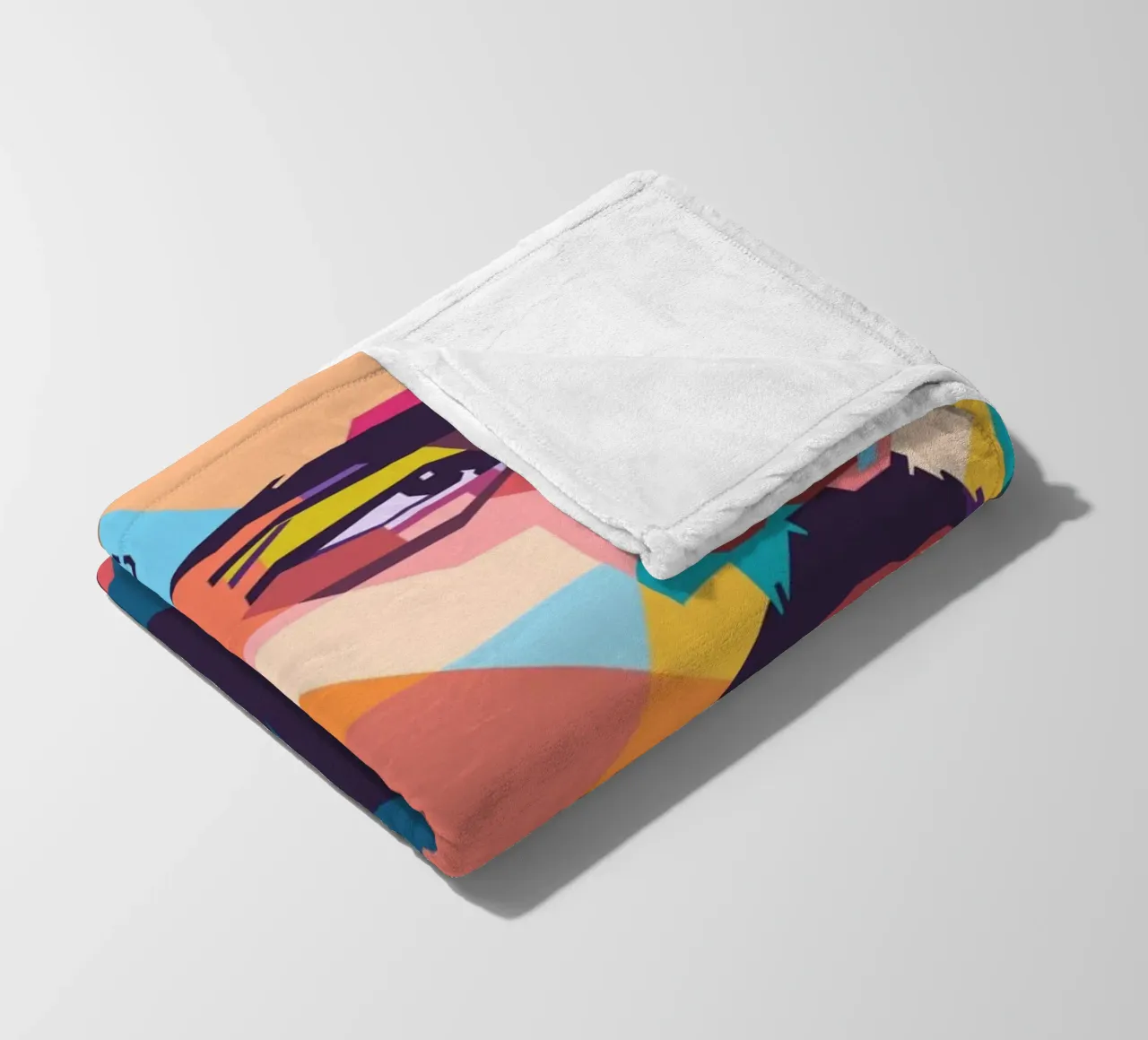 Ritratto pop art di Nipsey Hussle coperta in pile da Hantamrata