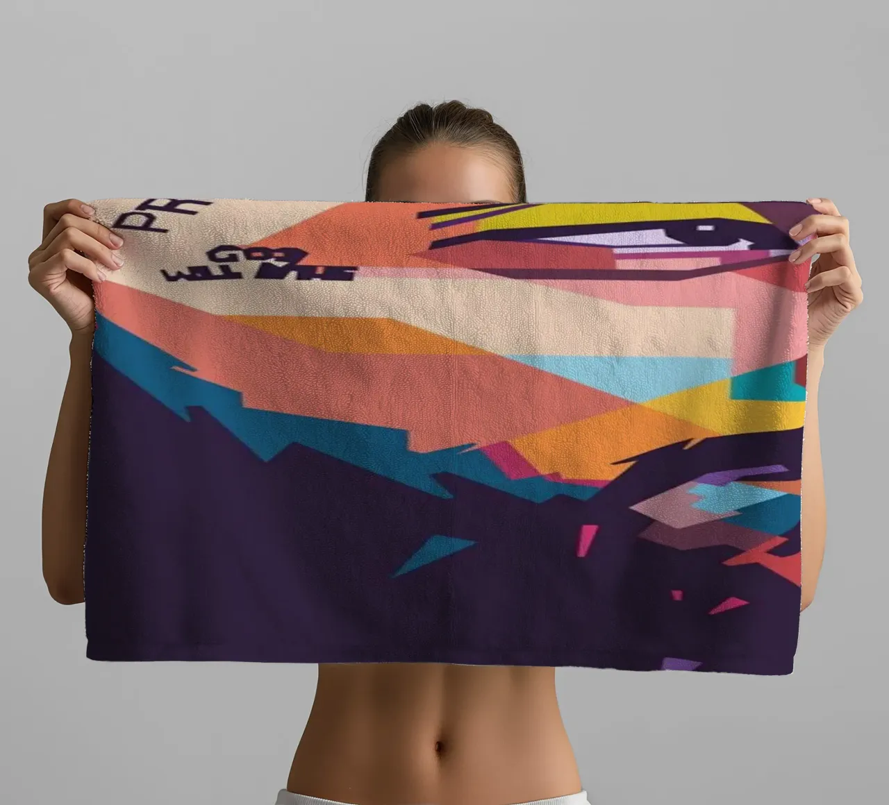 Ritratto pop art di Nipsey Hussle asciugamano da bagno da Hantamrata