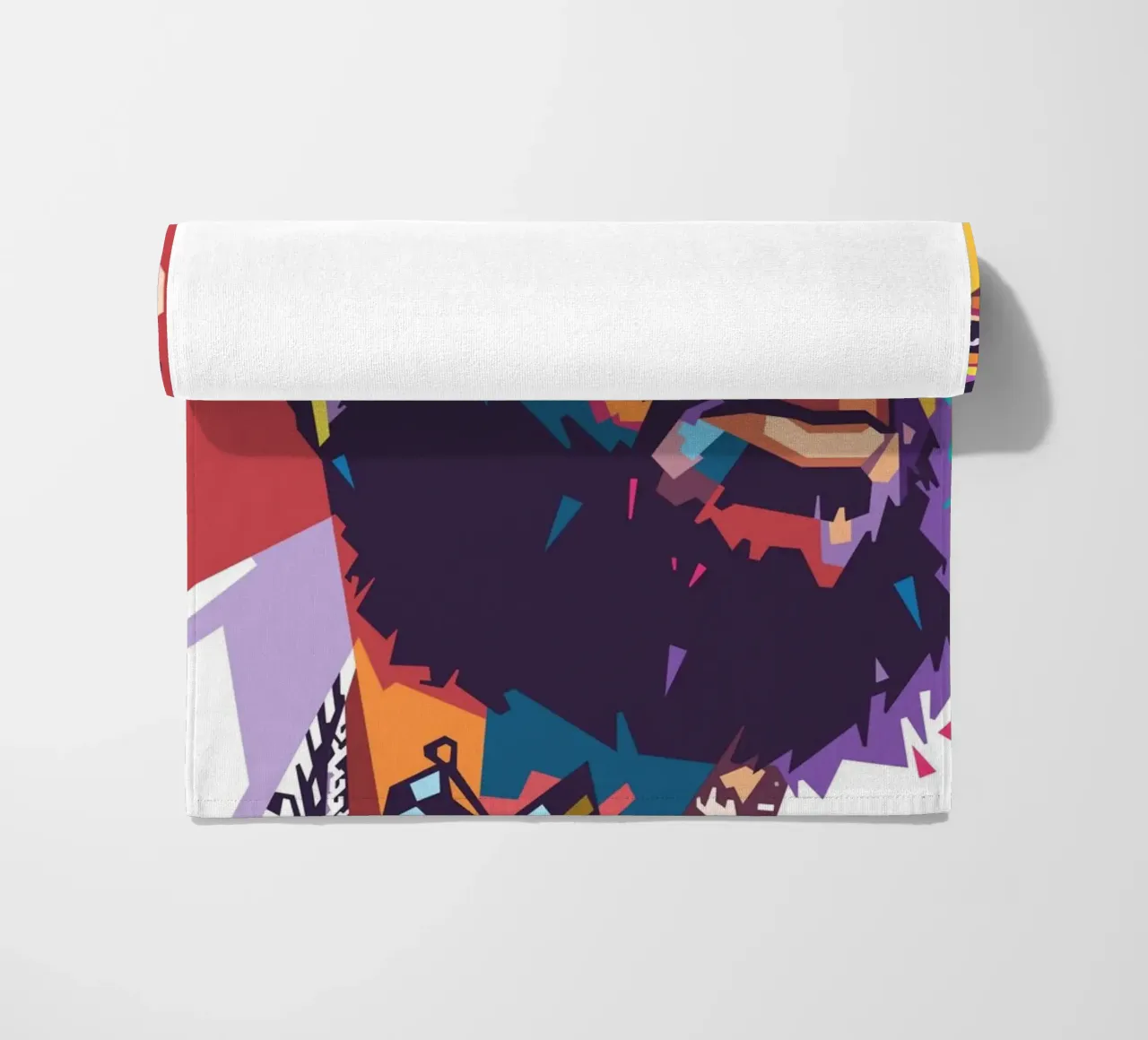 Nipsey Hussle pop art portrait beach towel by Hantamrata