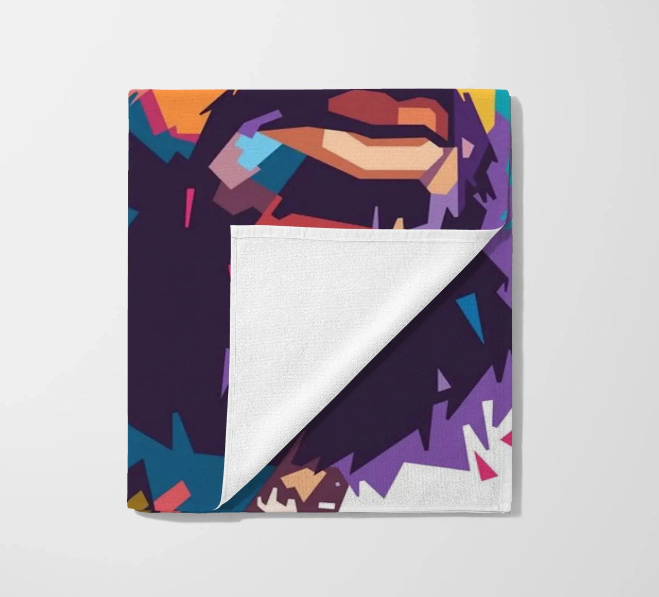 Ritratto pop art di Nipsey Hussle telo mare da Hantamrata