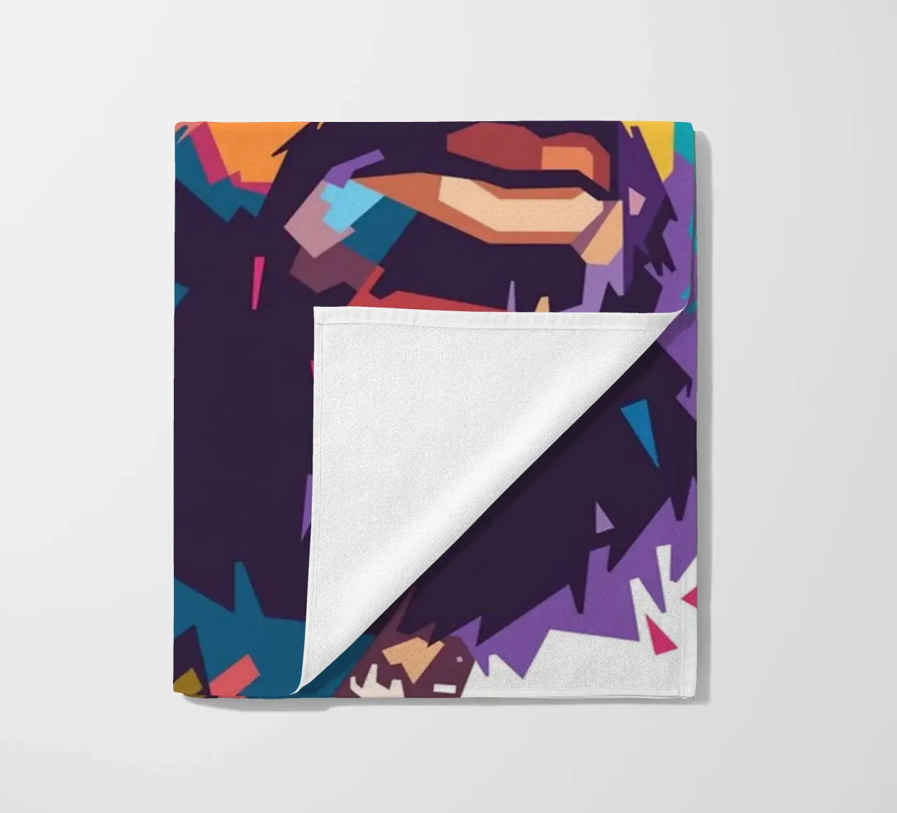 Ritratto pop art di Nipsey Hussle telo mare da Hantamrata